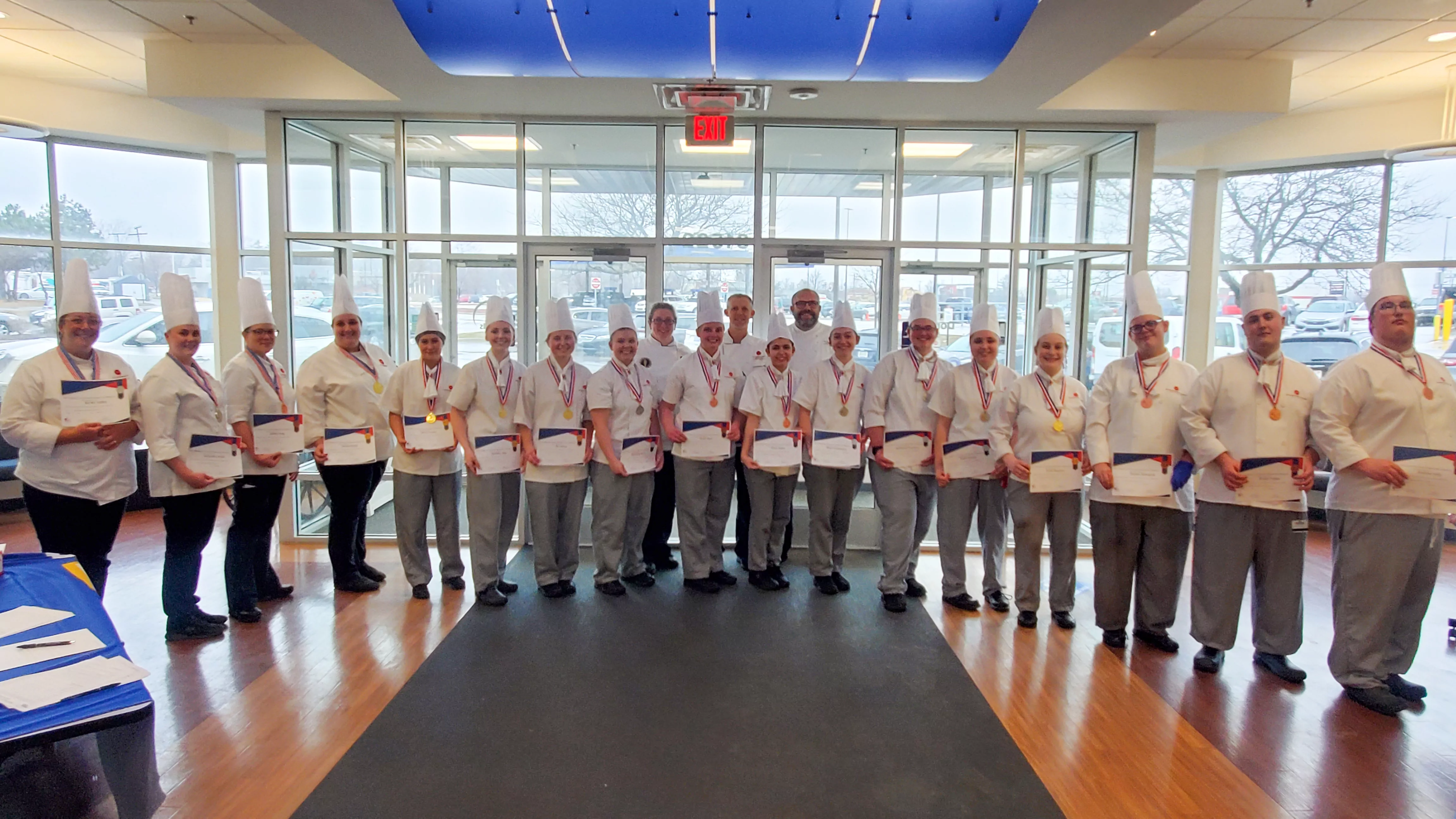 CIM faculty and students with their medals at the 2022 Dorsey College ACF Sanctioned Competition.