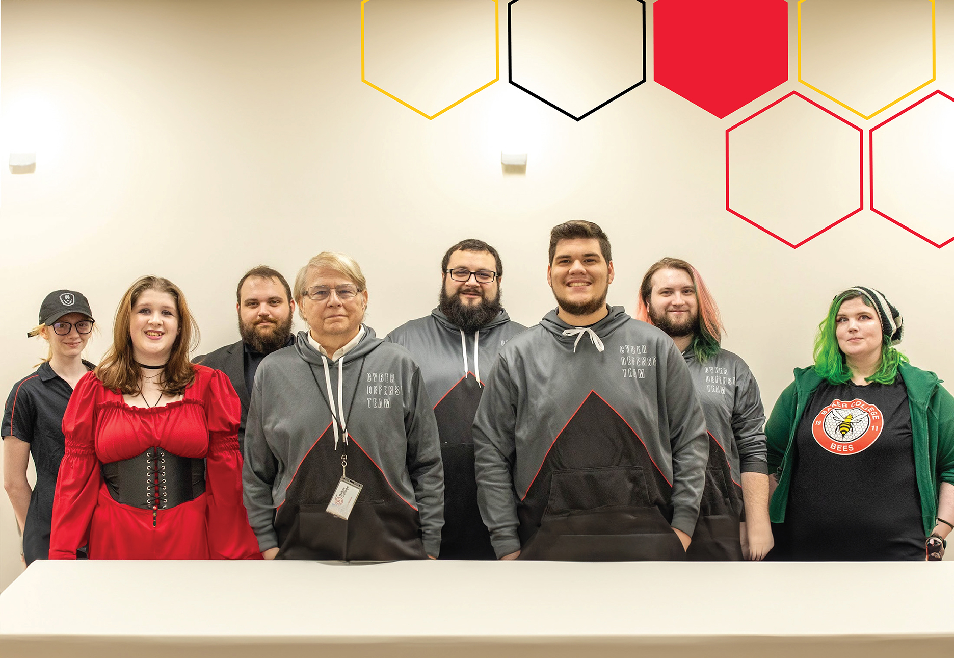 A group photograph of the Cyber Club