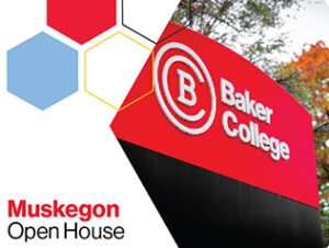 Image of exterior Baker College sign.
