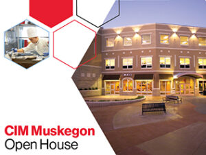 Exterior shot of the CIM Muskegon campus building.