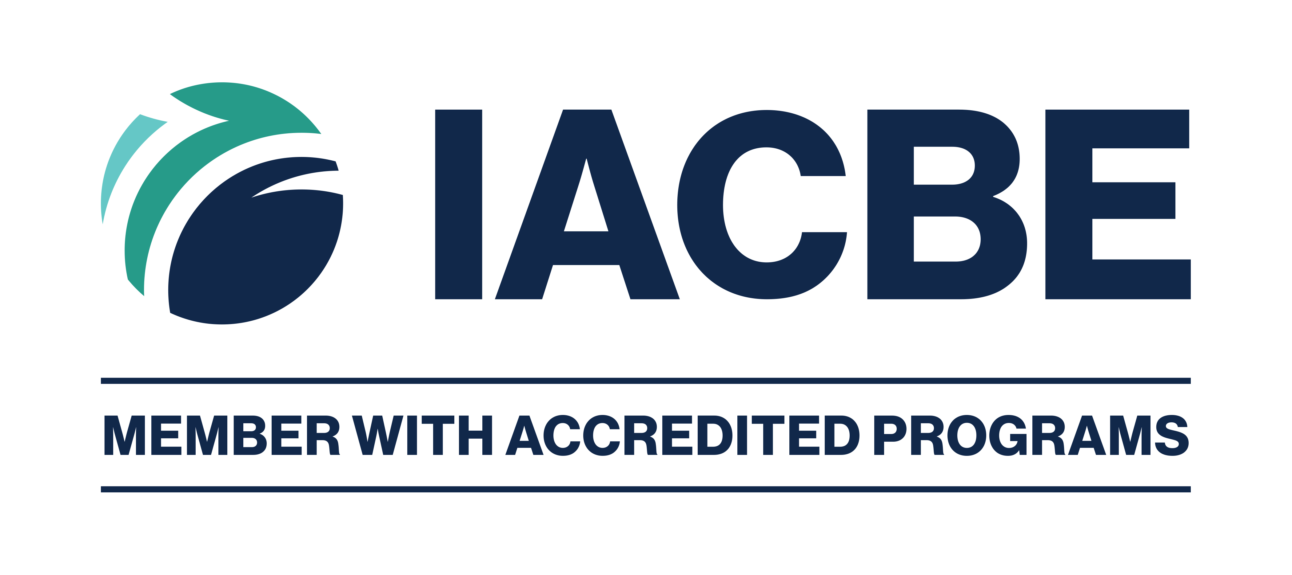 IACBE logo followed by the words Member with Accredited Programs