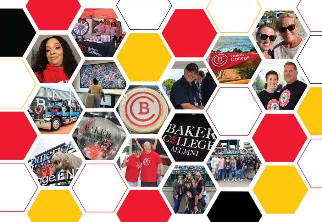 Photo Collage of Baker College Alumni and Alumni Events